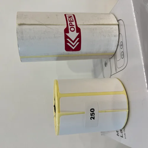 لیبل حرارتی پرچسپدار به ابعاد طول ۸ در عرض ۵ سانتی متر